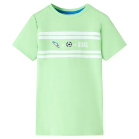 Camiseta infantil verde neón 104