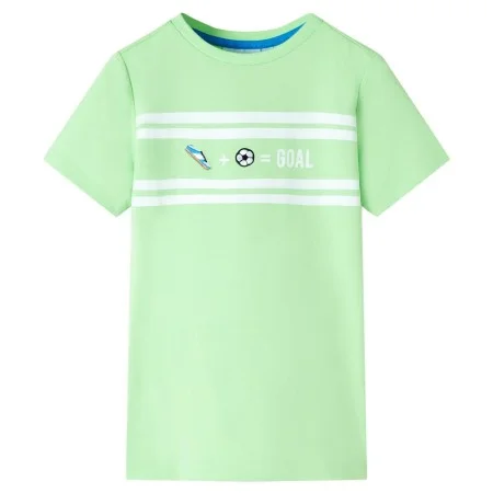 Camiseta infantil verde neón 128 de , Camisetas para niños - Ref: Foro24-12452, Precio: 8,12 €, Descuento: %