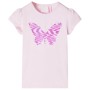 Zartrosa Kinder-T-Shirt mit Flügelärmeln 92 von , Kinder-T-Shirts - Ref: Foro24-10829, Preis: 8,32 €, Rabatt: %