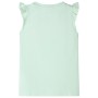 Weiches grünes Kinder-T-Shirt mit Rüschenärmeln 104 von , Kinder-T-Shirts - Ref: Foro24-10635, Preis: 8,54 €, Rabatt: %