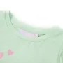 Weiches grünes Kinder-T-Shirt mit Rüschenärmeln 104 von , Kinder-T-Shirts - Ref: Foro24-10635, Preis: 8,45 €, Rabatt: %