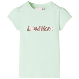 Camiseta infantil de manga casquillo verde suave 128 de , Camisetas para niños - Ref: Foro24-10642, Precio: 8,20 €, Descuento: %