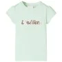 Weiches grünes Kinder-T-Shirt mit Flügelärmeln 128 von , Kinder-T-Shirts - Ref: Foro24-10642, Preis: 8,12 €, Rabatt: %
