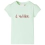 Weiches grünes Kinder-T-Shirt mit Flügelärmeln 128 von , Kinder-T-Shirts - Ref: Foro24-10642, Preis: 8,20 €, Rabatt: %