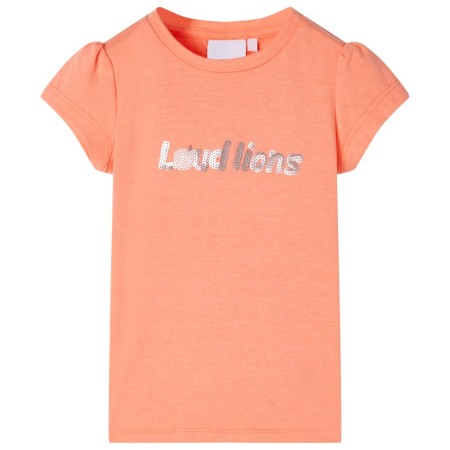 Neonoranges Kinder-T-Shirt mit Flügelärmeln 116 von , Kinder-T-Shirts - Ref: Foro24-10656, Preis: 8,20 €, Rabatt: %