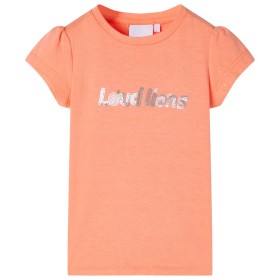 Camiseta infantil de manga casquillo naranja neón 92 de , Camisetas para niños - Ref: Foro24-10654, Precio: 8,20 €, Descuento: %