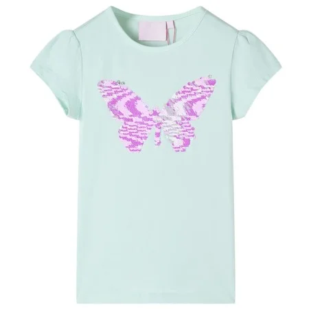 Children's cap sleeve t-shirt light mint 116 by , Kids T-shirts - Ref: Foro24-10836, Price: 8,24 €, Discount: %