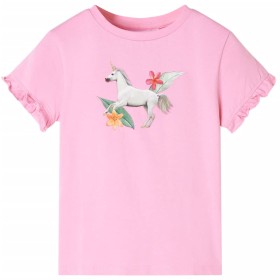 Camiseta infantil de manga corta rosa brillante 104 de , Camisetas para niños - Ref: Foro24-10680, Precio: 8,32 €, Descuento: %