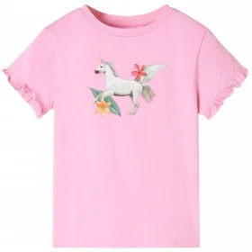 Knallrosa Kurzarm-T-Shirt für Kinder 104 von , Kinder-T-Shirts - Ref: Foro24-10680, Preis: 8,24 €, Rabatt: %
