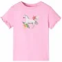 Bright pink short-sleeved children's t-shirt 104 by , Kids T-shirts - Ref: Foro24-10680, Price: 8,24 €, Discount: %