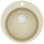 Granite kitchen sink with a beige round bowl by vidaXL, Sinks - Ref: Foro24-144864, Price: 132,95 €, Discount: %
