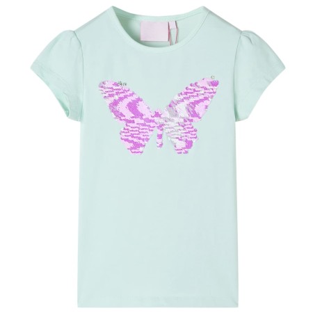 Kinder-T-Shirt mit Flügelärmeln, hellmintfarben, 92 von , Kinder-T-Shirts - Ref: Foro24-10834, Preis: 8,32 €, Rabatt: %