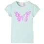 Kinder-T-Shirt mit Flügelärmeln, hellmintfarben, 92 von , Kinder-T-Shirts - Ref: Foro24-10834, Preis: 8,32 €, Rabatt: %