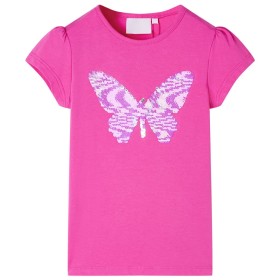 Dunkelrosa Kinder-T-Shirt mit Flügelärmeln 140 von , Kinder-T-Shirts - Ref: Foro24-10843, Preis: 8,32 €, Rabatt: %