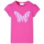 Dunkelrosa Kinder-T-Shirt mit Flügelärmeln 140 von , Kinder-T-Shirts - Ref: Foro24-10843, Preis: 8,24 €, Rabatt: %