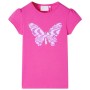 Dunkelrosa Kinder-T-Shirt mit Flügelärmeln 140 von , Kinder-T-Shirts - Ref: Foro24-10843, Preis: 8,32 €, Rabatt: %