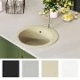 Küchenspüle aus Granit mit einer beigen runden Schüssel von vidaXL, Sinkt - Ref: Foro24-144864, Preis: 133,37 €, Rabatt: %