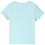 Wassergrünes kurzärmeliges Kinder-T-Shirt 92 von , Kinder-T-Shirts - Ref: Foro24-10689, Preis: 8,32 €, Rabatt: %