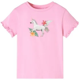 Knallrosa Kurzarm-T-Shirt für Kinder 128 von , Kinder-T-Shirts - Ref: Foro24-10682, Preis: 8,24 €, Rabatt: %