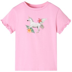 Knallrosa Kurzarm-T-Shirt für Kinder 128 von , Kinder-T-Shirts - Ref: Foro24-10682, Preis: 8,32 €, Rabatt: %
