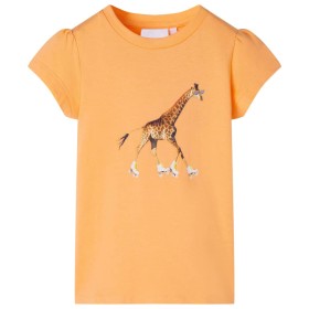 Camiseta infantil naranja 116