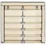 Shoe cabinet with cream fabric cover 115x28x110 cm by vidaXL, Shoe racks and shoe organizers - Ref: Foro24-282433, Price: 35,...