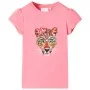 Camiseta infantil rosa neón 128 de , Camisetas para niños - Ref: Foro24-10457, Precio: 8,64 €, Descuento: %