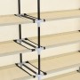 Shoe cabinet with cream fabric cover 115x28x110 cm by vidaXL, Shoe racks and shoe organizers - Ref: Foro24-282433, Price: 35,...