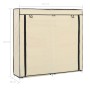 Shoe cabinet with cream fabric cover 115x28x110 cm by vidaXL, Shoe racks and shoe organizers - Ref: Foro24-282433, Price: 35,...