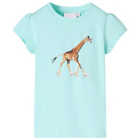 Camiseta infantil aguamarina claro 104 de , Camisetas para niños - Ref: Foro24-10565, Precio: 8,60 €, Descuento: %