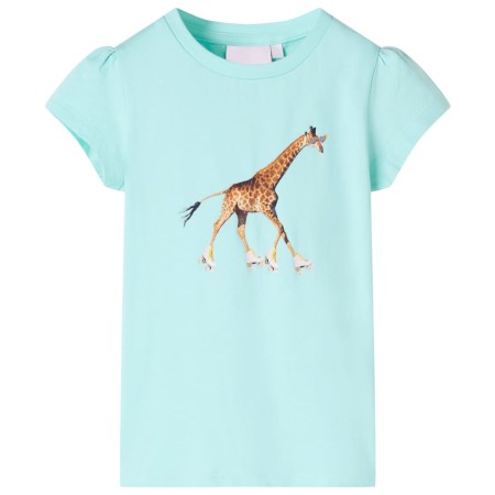 Helles Aquamarin-Kinder-T-Shirt 104 von , Kinder-T-Shirts - Ref: Foro24-10565, Preis: 8,60 €, Rabatt: %