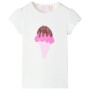 Ecrufarbenes Kinder-T-Shirt 140 von , Kinder-T-Shirts - Ref: Foro24-10718, Preis: 8,54 €, Rabatt: %