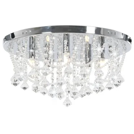 Ceiling lamp with round silver crystals 4 G9 bulbs by vidaXL, Lamps - Ref: Foro24-281583, Price: 87,20 €, Discount: %