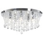 Deckenleuchte mit runden silbernen Kristallen, 4 G9-Glühbirnen von vidaXL, Lampen - Ref: Foro24-281583, Preis: 88,80 €, Rabat...