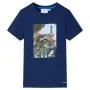 Camiseta infantil azul oscuro 104 de , Camisetas para niños - Ref: Foro24-11755, Precio: 8,19 €, Descuento: %