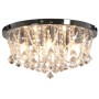 Lámpara de techo con cristales plateado redonda 4 bombillas G9 de vidaXL, Lámparas - Ref: Foro24-281583, Precio: 96,06 €