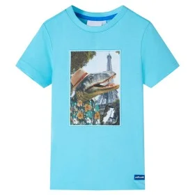 Aquamarinfarbenes Kinder-T-Shirt 128 von , Kinder-T-Shirts - Ref: Foro24-11762, Preis: 8,19 €, Rabatt: %