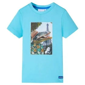 Camiseta infantil aguamarina 104 de , Camisetas para niños - Ref: Foro24-11760, Precio: 8,19 €, Descuento: %