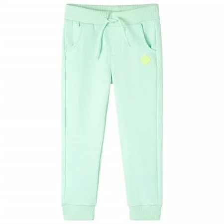 Pantalones de chándal infantiles verde brillante 140 de , Pantalones de niños - Ref: Foro24-11923, Precio: 13,35 €, Descuento: %