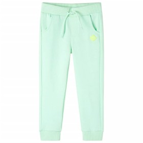 Pantalones de chándal infantiles verde brillante 116