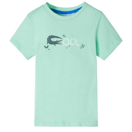 Hellgrünes kurzärmeliges Kinder-T-Shirt 128 von , Kinder-T-Shirts - Ref: Foro24-12092, Preis: 8,13 €, Rabatt: %
