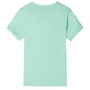 Camiseta infantil de manga corta verde claro 128 de , Camisetas para niños - Ref: Foro24-12092, Precio: 8,13 €