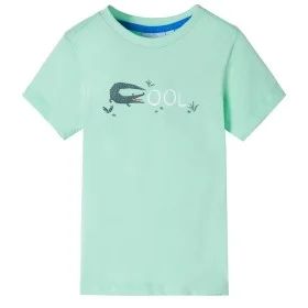 Hellgrünes kurzärmeliges Kinder-T-Shirt 104 von , Kinder-T-Shirts - Ref: Foro24-12090, Preis: 8,06 €, Rabatt: %