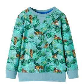 Kinder-Sweatshirt Hellgrün Melange 104 von , Kinder-T-Shirts - Ref: Foro24-12410, Preis: 12,41 €, Rabatt: %