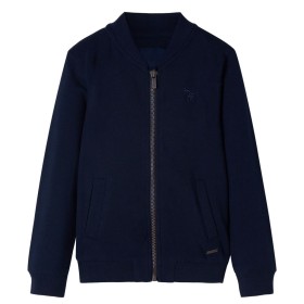Marineblaues Kinder-Sweatshirt mit Reißverschluss 140 von , Kinder-T-Shirts - Ref: Foro24-11968, Preis: 19,53 €, Rabatt: %