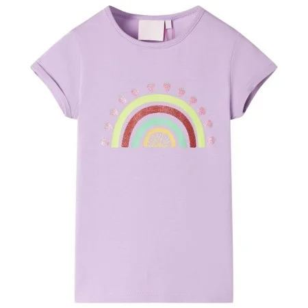 Camiseta infantil lila 128 de , Camisetas para niños - Ref: Foro24-10732, Precio: 8,59 €, Descuento: %