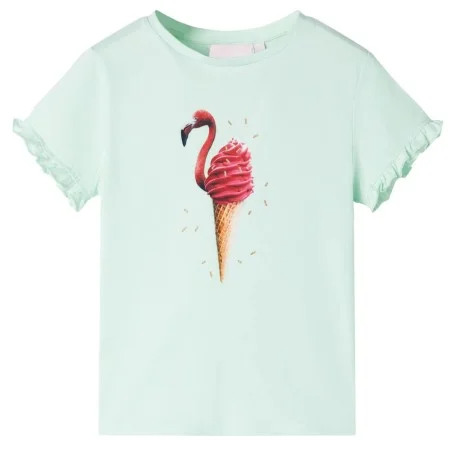 Camiseta infantil verde menta claro 140 de , Camisetas para niños - Ref: Foro24-10808, Precio: 8,45 €, Descuento: %