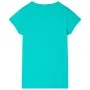 Camiseta infantil verde menta 140 de , Camisetas para niños - Ref: Foro24-11128, Precio: 8,45 €, Descuento: %