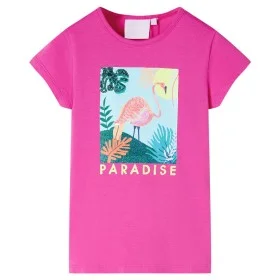 Camiseta infantil rosa oscuro 104 de , Camisetas para niños - Ref: Foro24-11135, Precio: 8,45 €, Descuento: %