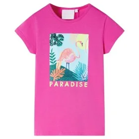 Dunkelrosa Kinder-T-Shirt 128 von , Kinder-T-Shirts - Ref: Foro24-11137, Preis: 8,45 €, Rabatt: %